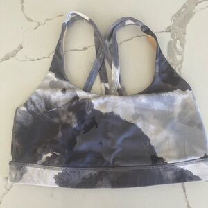 Lululemon Bra Top XXS Size 2 Grey White Like New